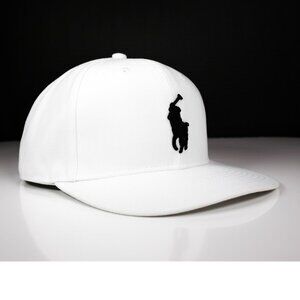 NWT Polo Ralph Lauren Big Pony Cap White – Twill High Crown Ball Hat OS Unisex